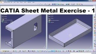 CATIA Sheet Metal Exercises for Beginners - 1