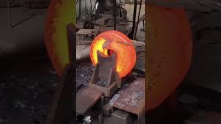 Forging Giant Red-Hot Steel Blocks – Air Bubble Removal & Structural Perfection | ASMR