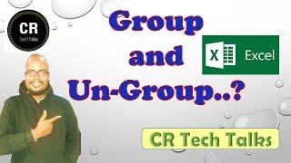 Group and Un-group in excel | best trick | cr tech talks | excel తెలుగు లో |