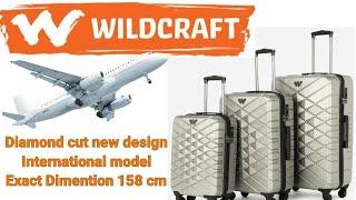 Wildcraft large size luggage trolley bag 158 cm dimension for international travel 23 kg luggage bag