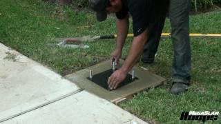 How to Install a Basketball Hoop Anchor-  Part 1 - Mega Slam Hoops® Basketball System