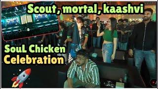 Mortal Scout Kaashvi Celebration At BGIS  Lan | SouL 16 kill chicken #mortal #scout #bgis