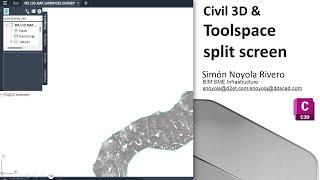 CIVIL 3D, TOOLSPACE DIVIDES THE SCREEN AND DISABLES THE INTERFACE