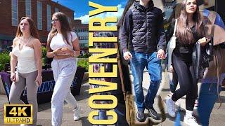 Coventry - City Tour 2024| Walking The Streets of Coventry | Central Coventry Walk [4K HDR]