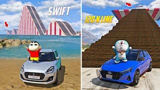 gta 5 maruti suzuki swift vs i20 telugu | off roading | gta 5 in telugu