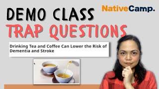 [Native Camp] Demo Class Trap Questions 2023 | Daily News - Drinking Tea and Coffee Textbook