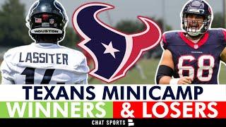 Houston Texans Minicamp Winners & Losers | Kamari Lassiter SHINING + Jarrett Patterson Odd Man Out?