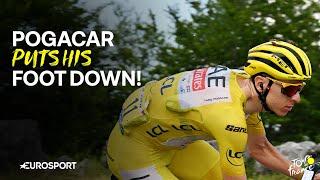 Tour de France 2024: Relentless Tadej Pogacar leaves Jonas Vingegaard in the dust on Stage 15 