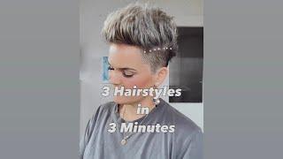 3 Short Hair Styles + My DIY Hair Wax & Volume Powder | Wet to Dry Routine