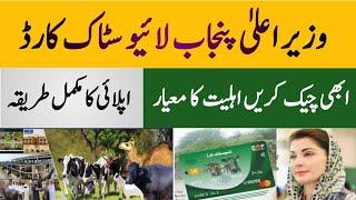 Livestock card Punjab 2024 || How to get CM Punjab livestock card