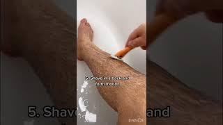 SHAVING HACKS #shorts #bodypositivity #bodyhair