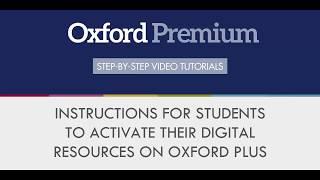 Digital Resource Activation on Oxford Plus