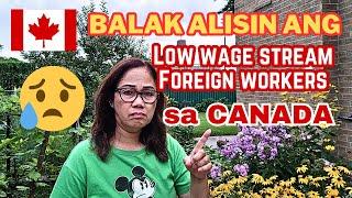 LOW WAGE STREAM,  FOREIGN WORKERS PROGRAM, BALAK ALISIN NG CANADA/HWAG NAMAN SANA #canada #job