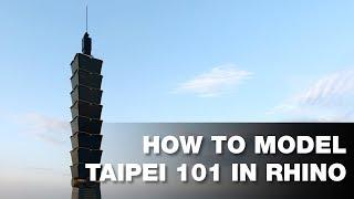 How to Model Taipei 101 in Rhino