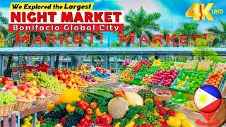 BGC's Largest Night Market: Street Food Tour at Market! Market! Taguig, Metro Manila, Philippines 