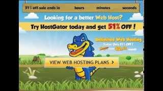 Hostgator Coupon - Get Hostgator Coupon 51% off all hosting packages!