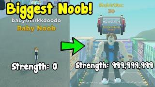 Became The Strongest Player In Strongman Simulator Roblox!