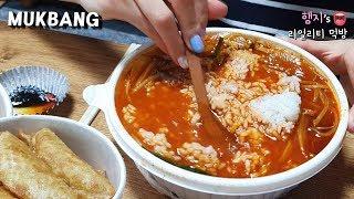 리얼먹방:) 레게노 짬뽕밥 (ft.군만두)  디저트는 냉면(?)ㅣJJAMPPONG BAPㅣREAL SOUNDㅣASMR MUKBANGㅣEATING SHOWㅣ