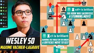 2 Brilliant Moves by Wesley So in a game against Maxime Vachier-Lagrave