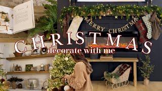 CHRISTMAS DECORATE WITH ME 2024 | LIVING ROOM Christmas Decorating Ideas