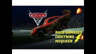 Cars 3 Mattel Custom - Race Damaged Lightning McQueen