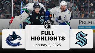 NHL Highlights | Canucks vs. Kraken | January 02, 2025