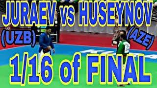 Juraev (UZB) VS Huseynov (AZE). Kurash open. 1/16 final
