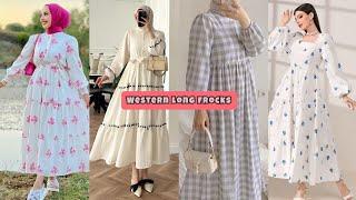 "10 Stunning Western Long Frocks Dress Design Ideas for Girls | Latest Fashion Trends"