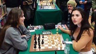 Alexandra Challenges Andrea Botez At Chess In London