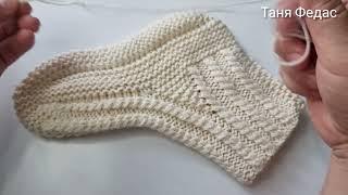 Самый быстрый простой способ вязания носков на двух спицах "Макося" #knitting  #knittingpattern