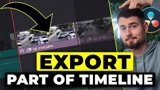 HOW TO Export only one Part of your Timeline in Davinci Resolve 18 Tutorial