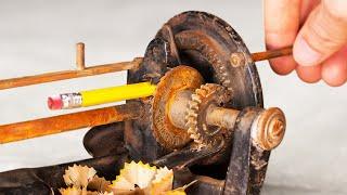 1890s Gear Pencil Sharpener - Restoration