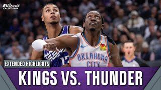 Kings vs. Thunder highlights: Top plays in Sacramento's 130-109 loss | NBC Sports California