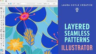 Seamless Repeating Layered Pattern Fills and Exporting in Illustrator