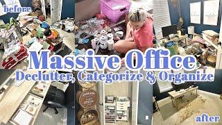 OFFICE DECLUTTER AND ORGANIZATION / MASSIVE ROOM CLEAN OUT / DECLUTTER AND ORGANIZE WITH ME 2022