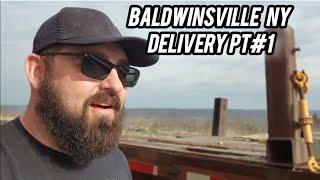 PT.1 BALDWINSVILLE NY MCLEAN DELIVERY  + TRUCK DRIVERS BEING TRUCK DRIVERS, SEMI TRUCK  CRASH