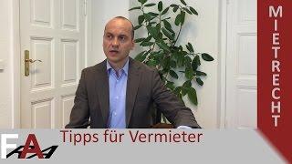 Tipps für Vermieter bei Kündigung des Mieters | Mietrecht