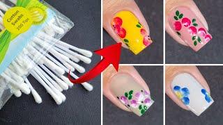 Easy Nailart using cotton swabs || Nailart at Home || Unique Nailart || Tejasvini valvi