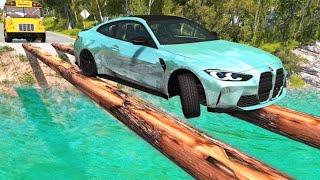 Cars Vs Impossible log Bridge ▶️ BeamNG.drive - BNG Nation