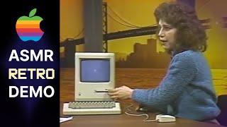 Unintentional ASMR  Relaxing Retro Macintosh Demonstration (1984)