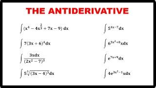 THE ANTIDERIVATIVE || BASIC CALCULUS