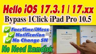 [Jailbreak] iOS 17.xx | 17.3.1 iCloud Bypass iPad Pro 10.5 With UnlockTool #vienthyhG