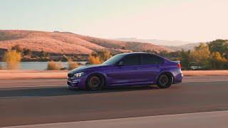 Violet Metallic BMW M3 | Sunset to Night Drive 4K