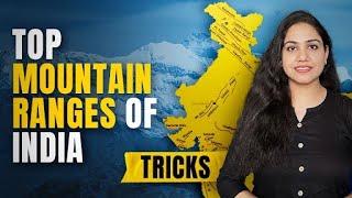 Tricks for major Mountain Ranges of India | Indian Geography | Himalayan Ranges