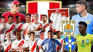 LISTA de CONVOCADOS de SELECCIÓN PERUANA vs Uruguay y Brasil x Eliminatorias al MUNDIAL 2026