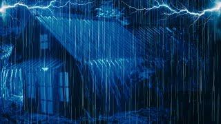 Calm Your Mind & Sleep Instantly with Heavy Rain Sounds for Sleeping Deep & Thunderstorm Sounds