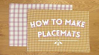 DIY PLACEMATS | Great for beginners | Step-by-Step Tutorial