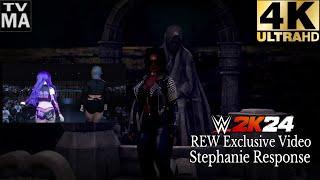 WWE 2K24 REW Exclusive Video Stephanie Response - CAW Universe Mode Series @rcdjosepflorrafel99