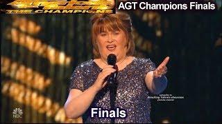 Susan Boyle sings I Dreamed a Dream Simon Gets Nostalgic | America's Got Talent Champions Finals AGT