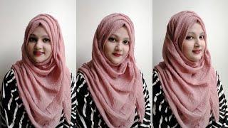 Everyday Formal Hijab Style with crinkle Hijab (2020)||Step by Step|| Tahmina Shova